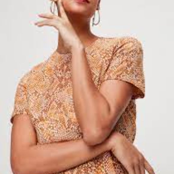 ARITZIA BABATON SNAKE PRINT DRESS EUC - Picture 2 of 12